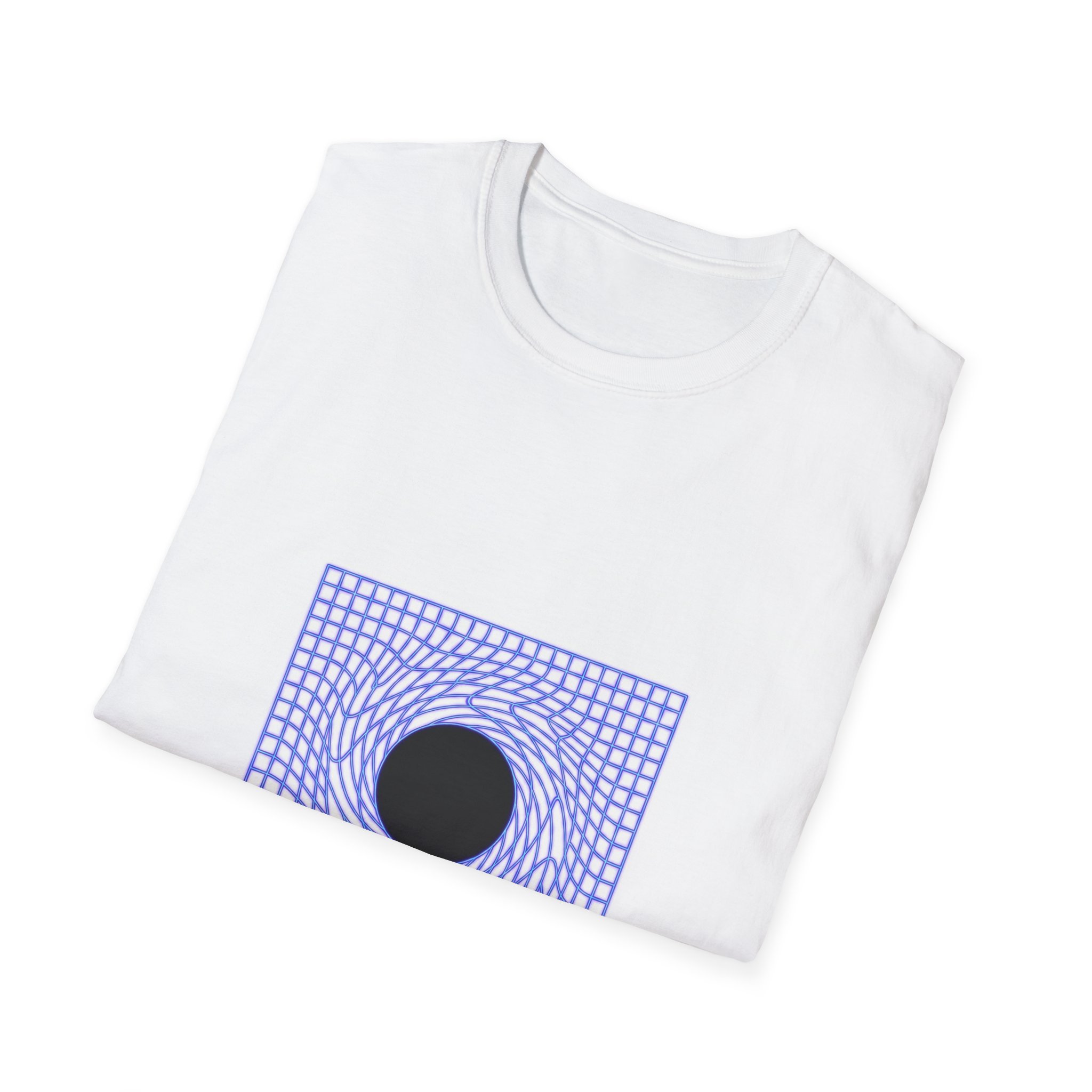 Geometric Lensing Lag T‑Shirt – Optical Wave Graphic Tee - Image 4