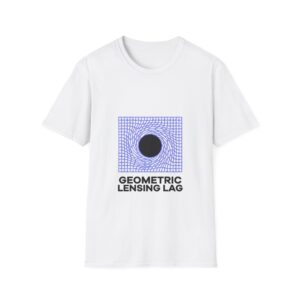 Geometric Lensing Lag T‑Shirt – Optical Wave Graphic Tee