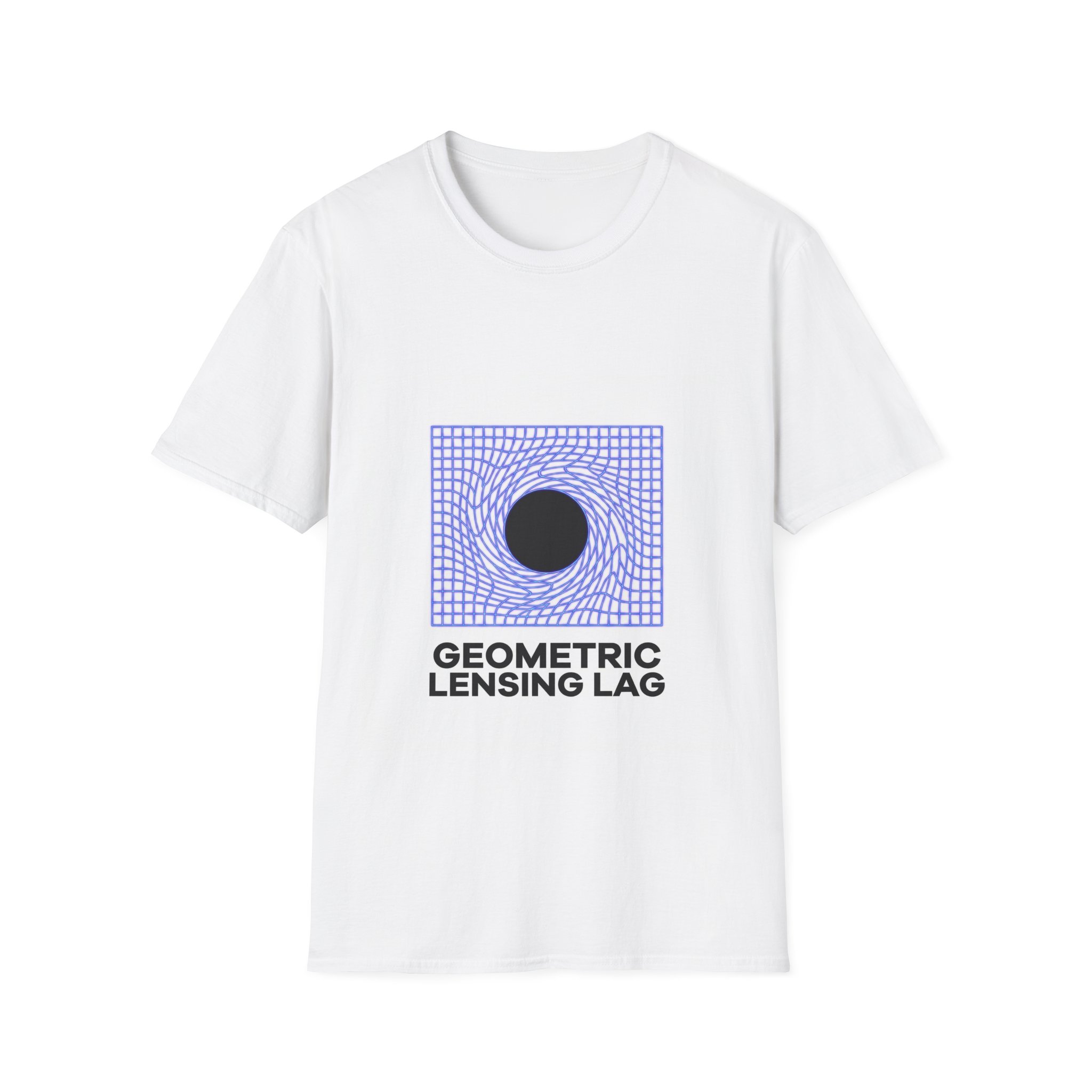 Geometric Lensing Lag T‑Shirt – Optical Wave Graphic Tee